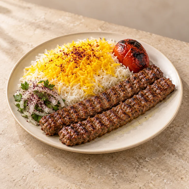 چلوکباب کوبیده